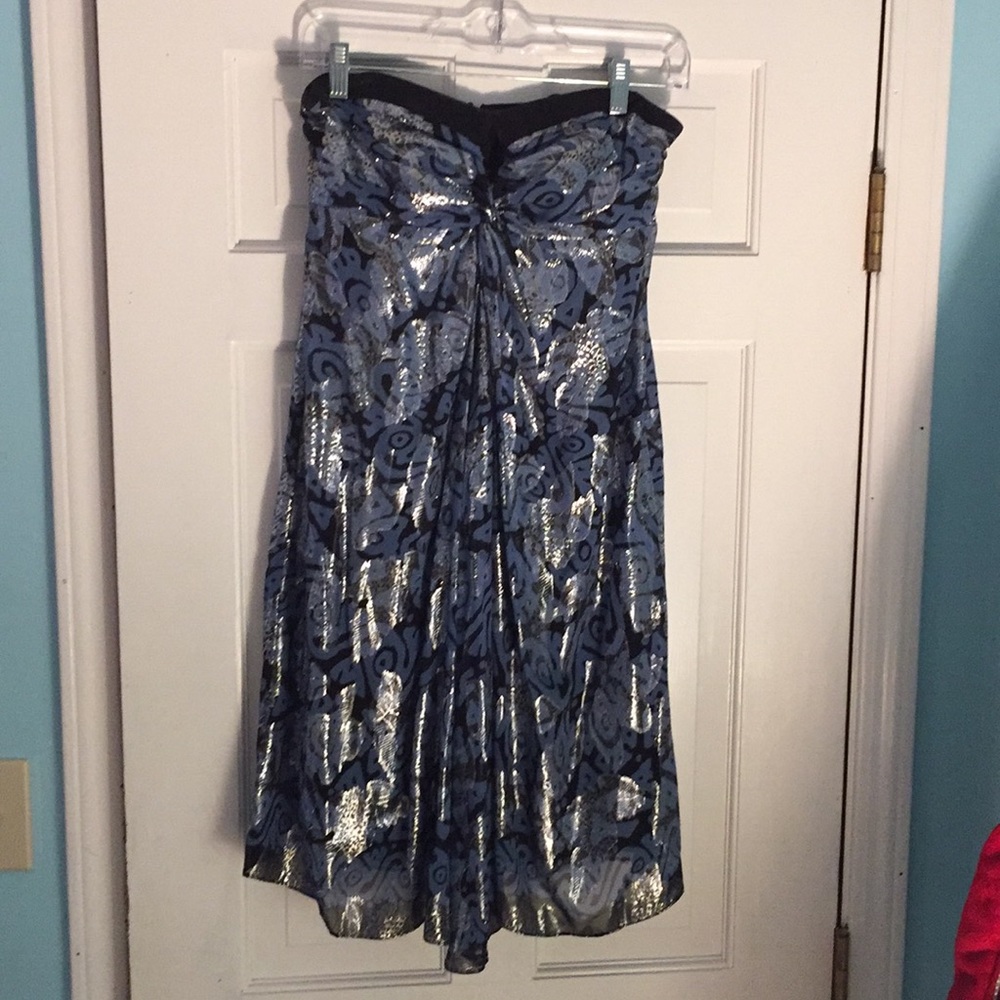 Nicole Miller Collection strapless cocktail dress